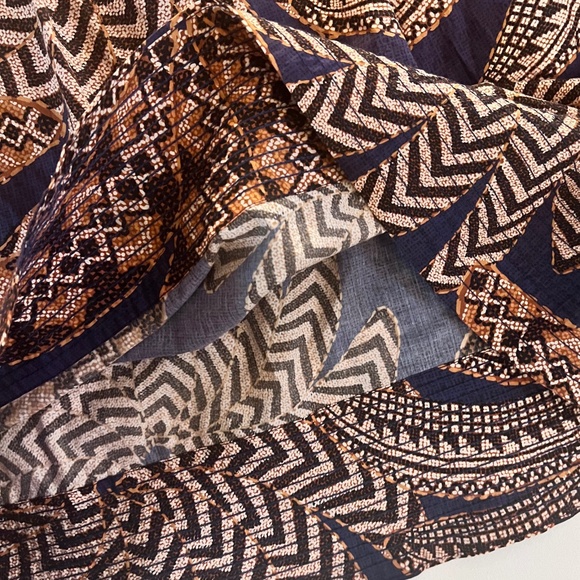 Farm Rio Yawanawa Vanahu Organic Cotton Mini Dress XS EUC #resortstyle - Picture 6 of 10